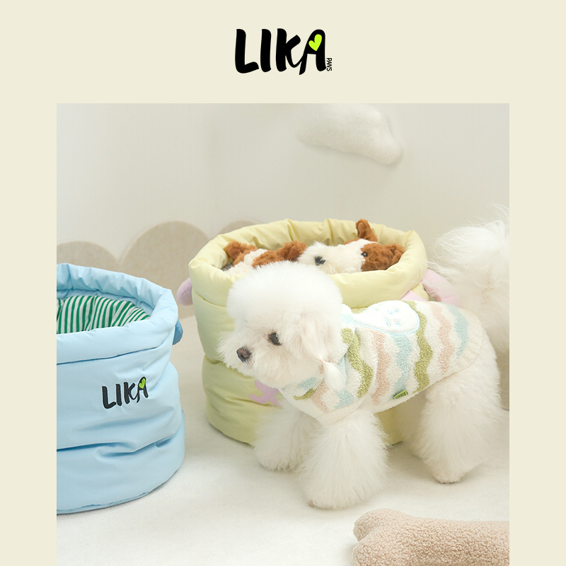 有 LIKAPAWS 秋冬新款中小型犬寵物家居服連帽柔軟