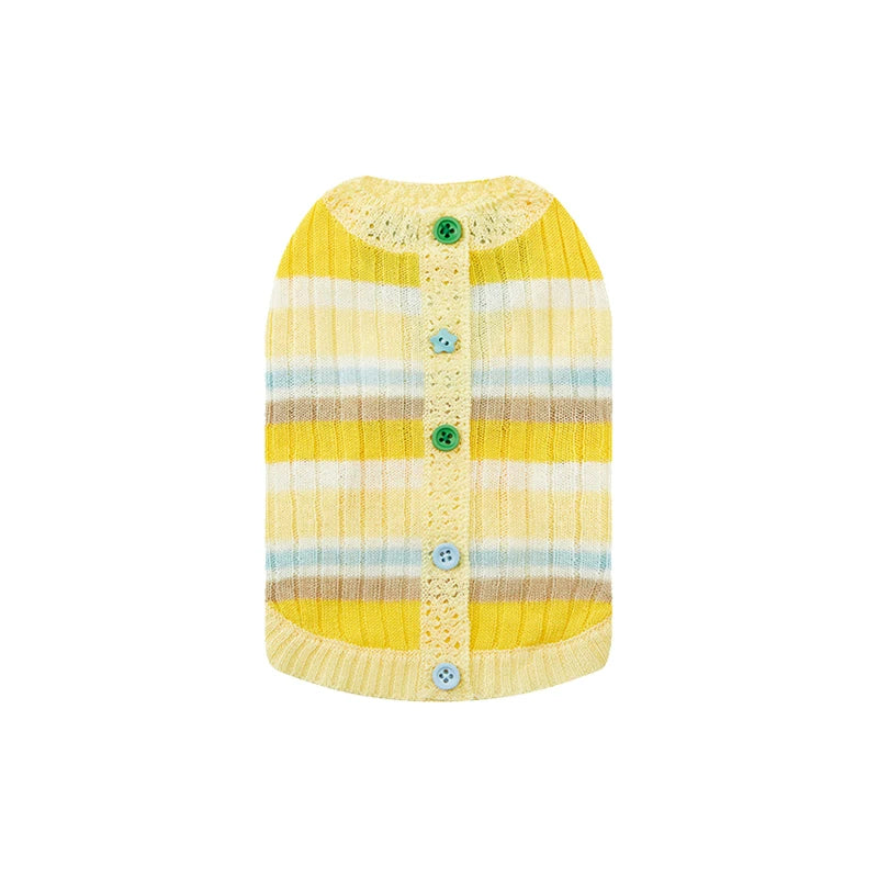 有 LIKAPAWAS 春夏新款中小型犬針織背心萊賽爾輕薄透氣空調房