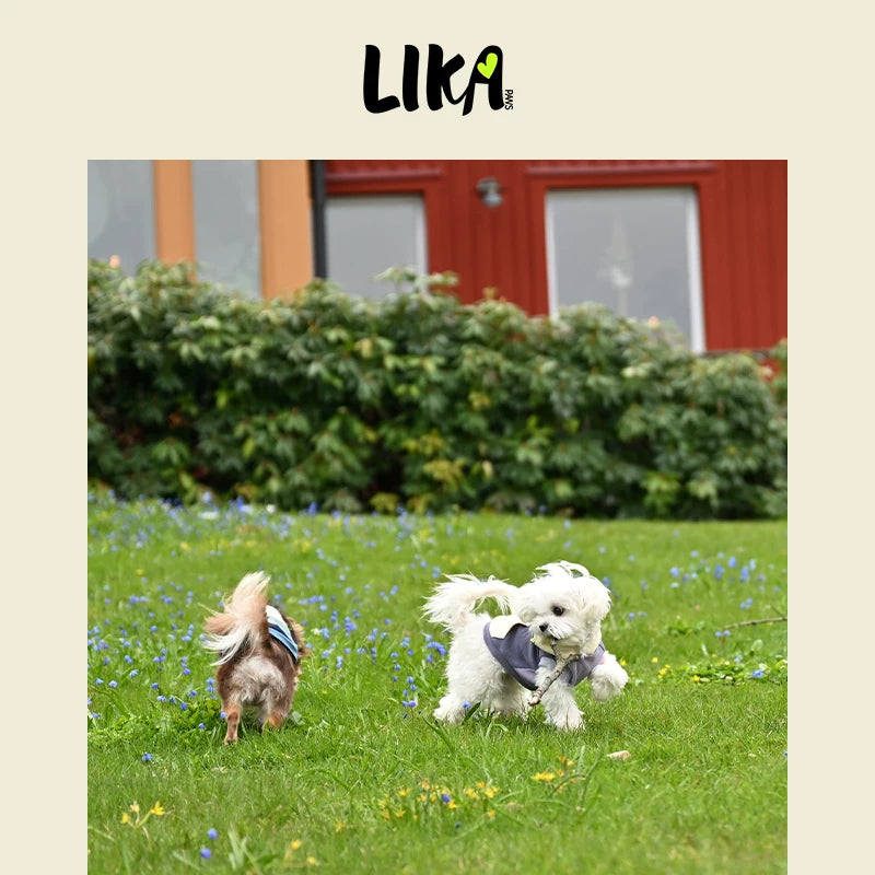 有 LIKAPAWS 中小型犬連帽衛衣耐磨軟紫狗衣服