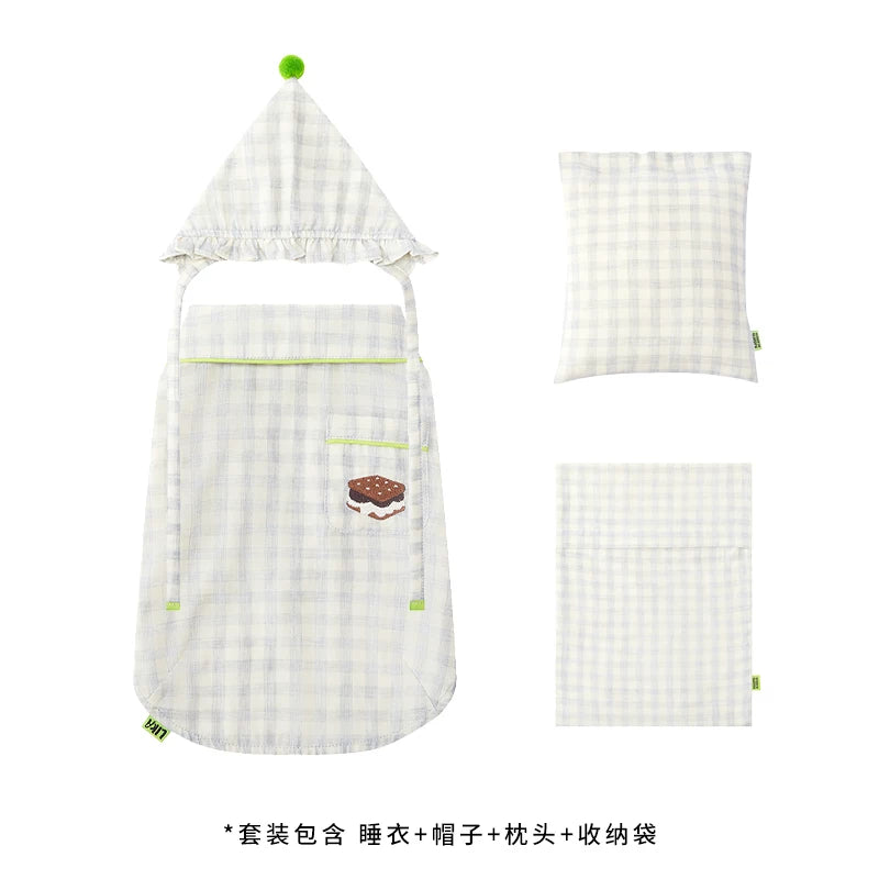 有 LIKAPAWS 全新舒適柔軟條紋寵物貓狗狗居家服睡衣