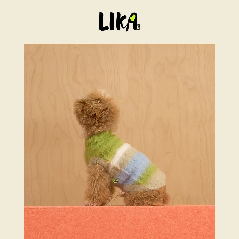 有 LIKAPAWS 秋冬新款中小型犬拉毛毛衣套裝