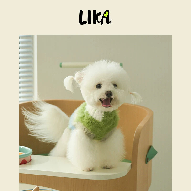 有 LIKAPAWS 秋冬新款中小型犬拉毛毛衣套裝
