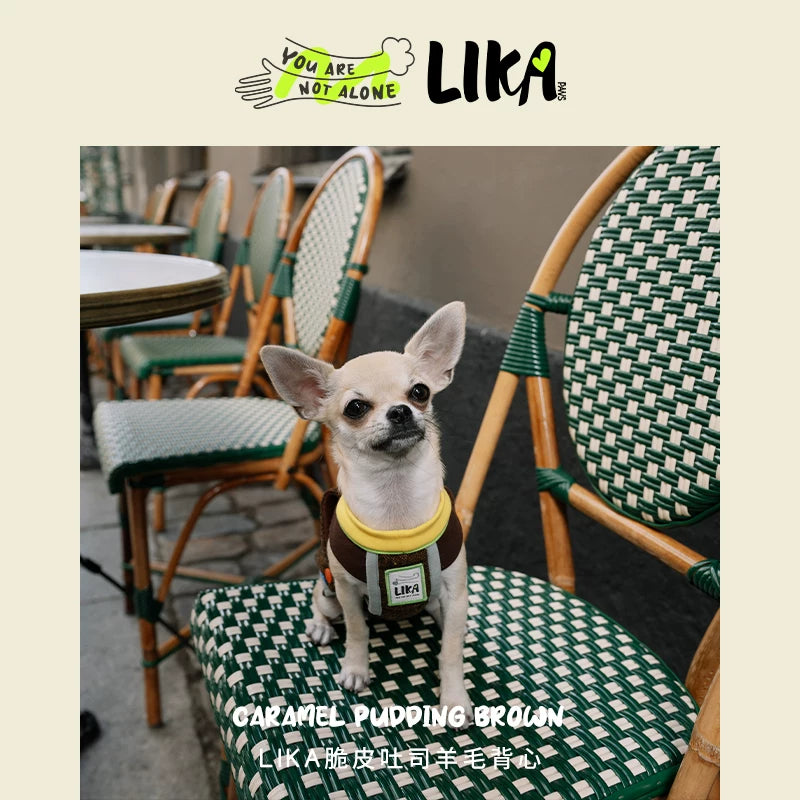 有 LIKAPAWS 保暖無袖小體犬寵物馬甲狗貓羊毛背心