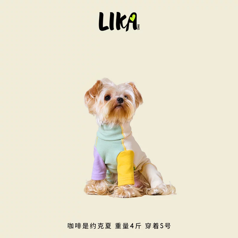 LIKAPAWS Haustierpullover für Vierbeiner – Warm, atmungsaktiv, farblich abgesetztes Design, figurbetontes Hundeoutfit