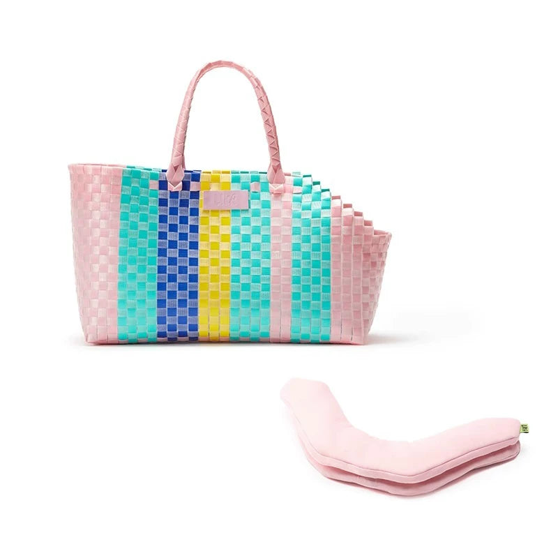 有 LIKA PAWS 寵物貓狗用品寵物背包出行包斜口編織包