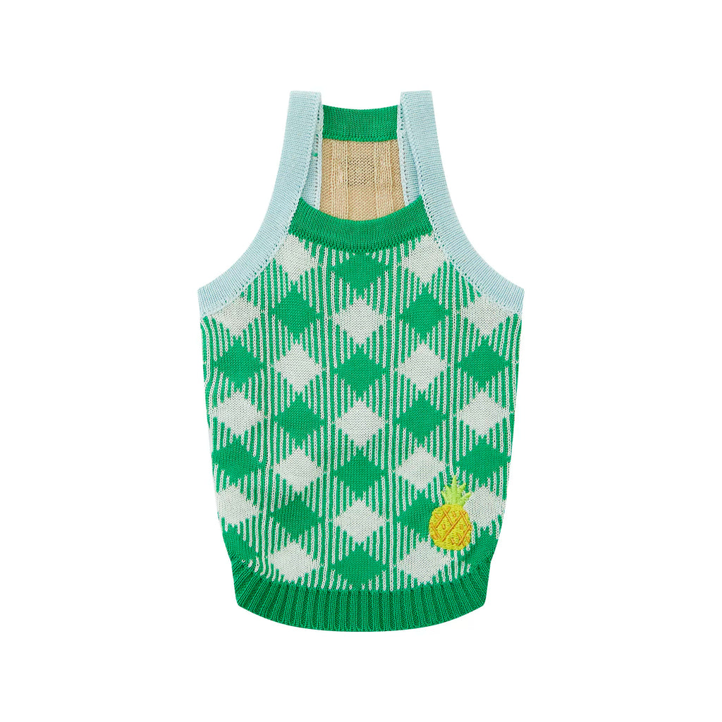 LIKAPAWS Frühjahr/Sommer Neue gestrickte Hunde-Camisole für kleine und mittlere Größen - Kühl, transparent und weich aus Lyocell für klimatisierte Räume