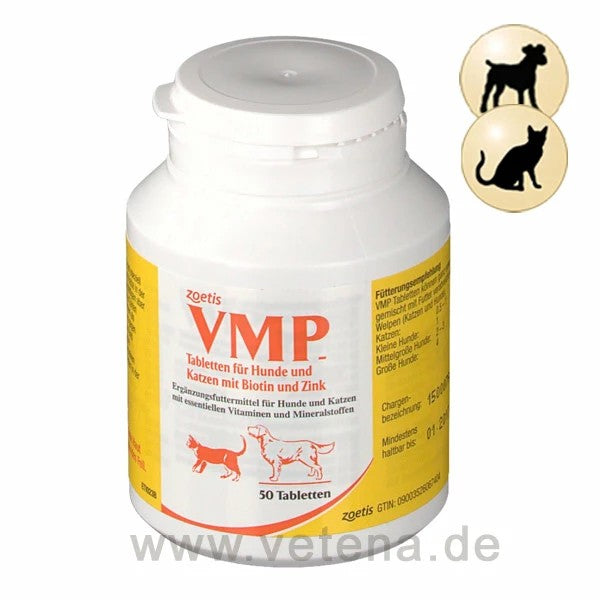寵物 Zoetis 犬貓綜合維生素 Deutschland Vmp Tabletten 50片